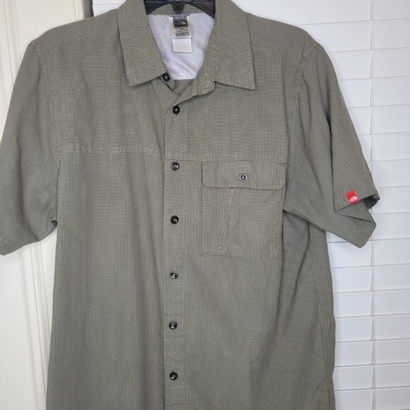 The North Face Other - The North Face Mens Shirt Green L Button Up Short Sleeve Logo  Gorpcore Heritage